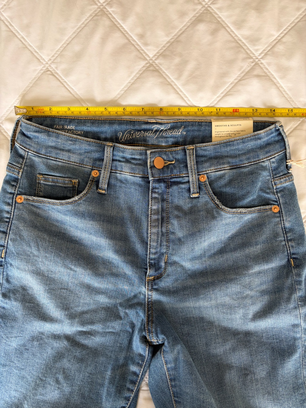 Universal Thread Women's Blue Ripped Skinny Jeans - Picture 8 of 9